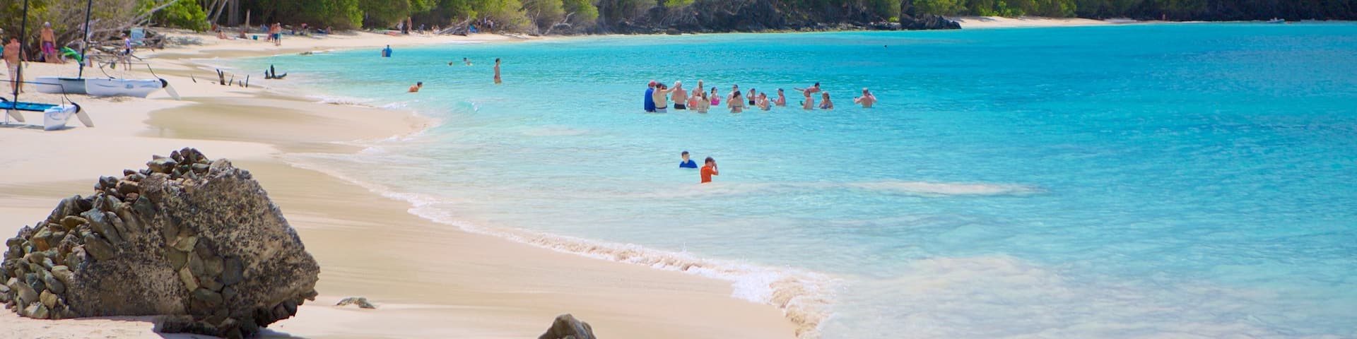 Cinnamon Bay featuring a beach