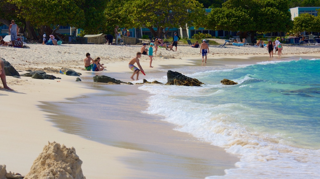 Sapphire Beach showing a sandy beach