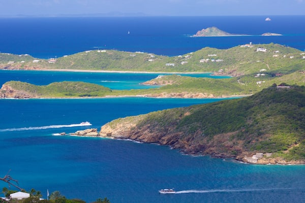 Saint Thomas Skyride das einen Inselansicht
