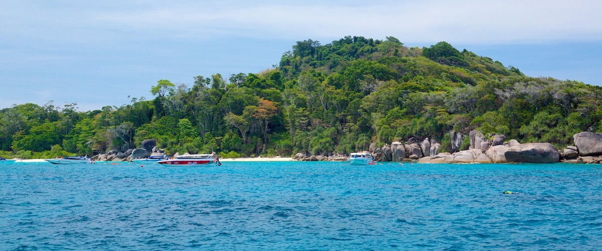 Parque Nacional de Ko Similan mostrando vistas generales de la costa