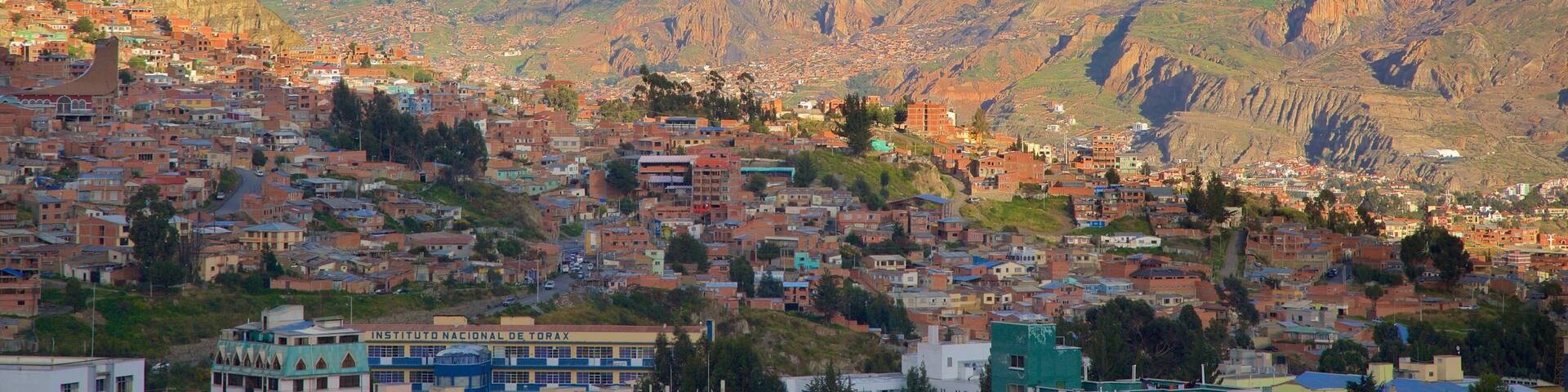 La Paz montrant panoramas et ville