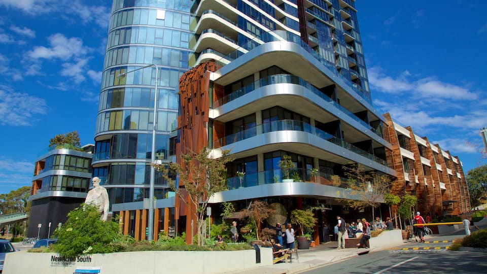 Acton featuring modern architecture and a city