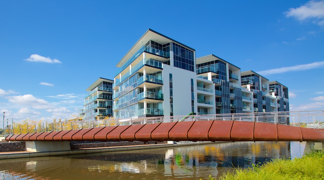 Kingston which includes a bridge and modern architecture