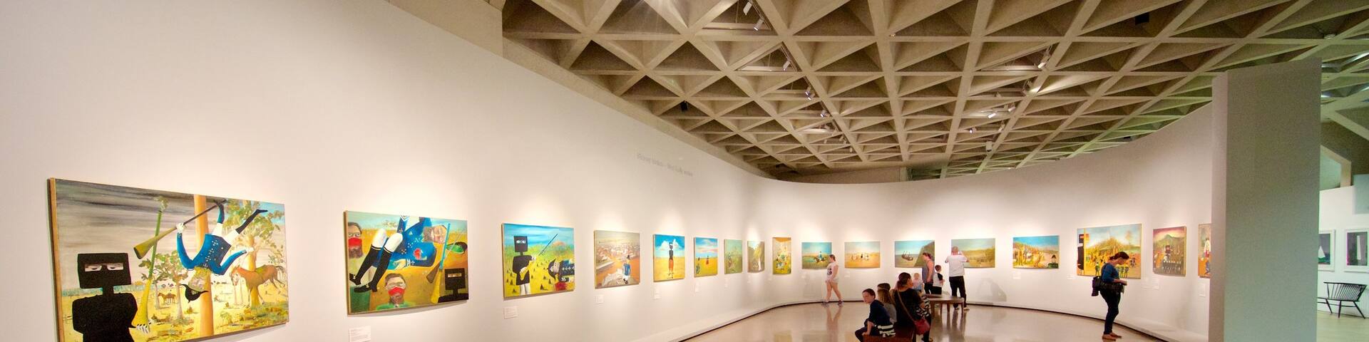 National Gallery of Australia featuring interior views