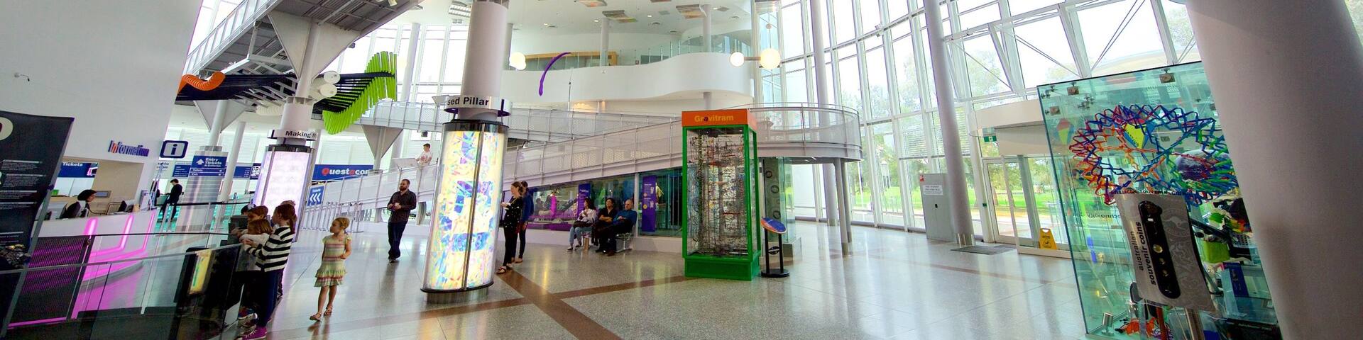 Questacon which includes interior views