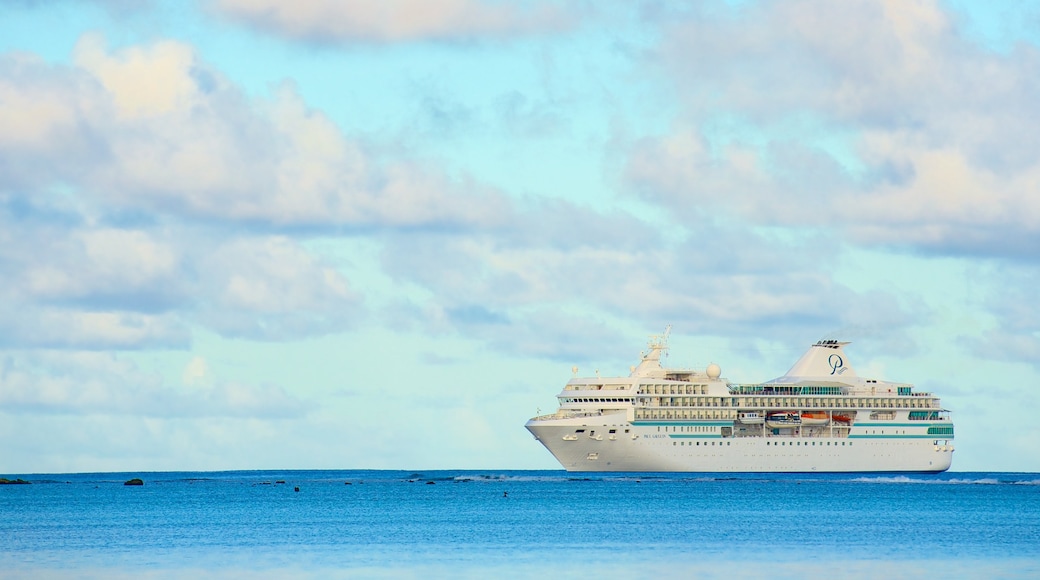 Aitutaki fasiliteter samt kyst og cruise