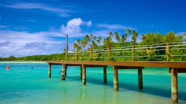 Muri Beach johon kuuluu trooppiset näkymät