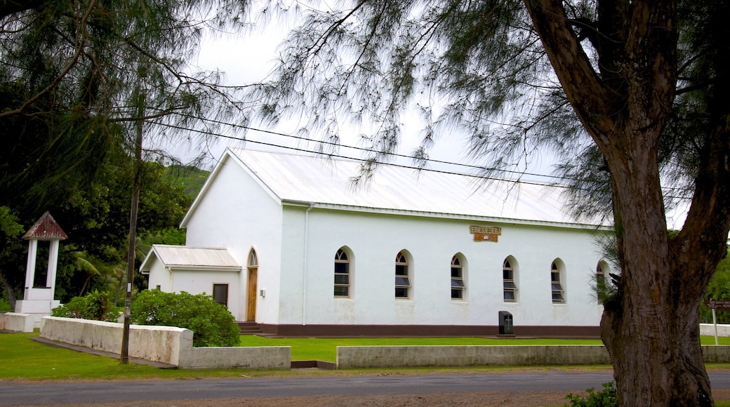 Ngatangiia toont een kerk of kathedraal