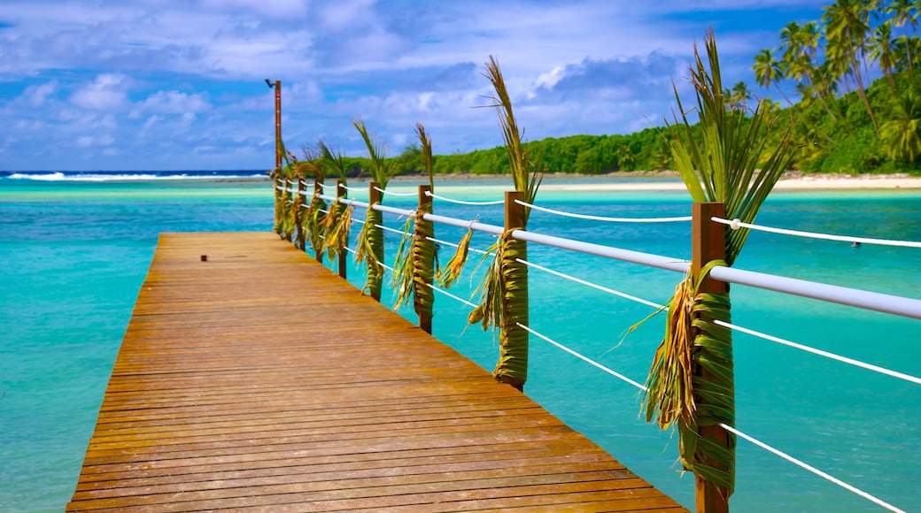 Muri Beach featuring tropical scenes