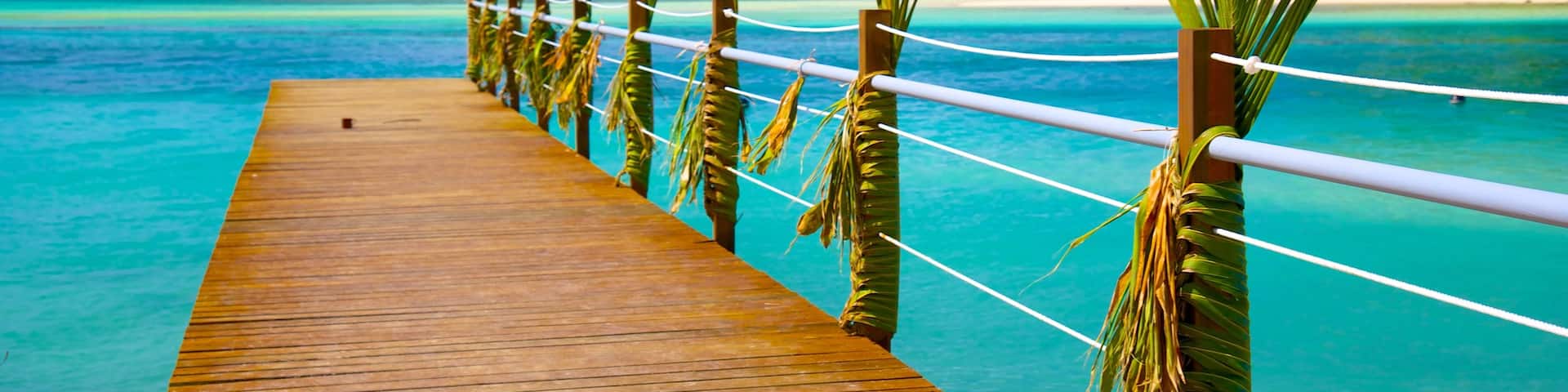 Muri Beach featuring tropical scenes