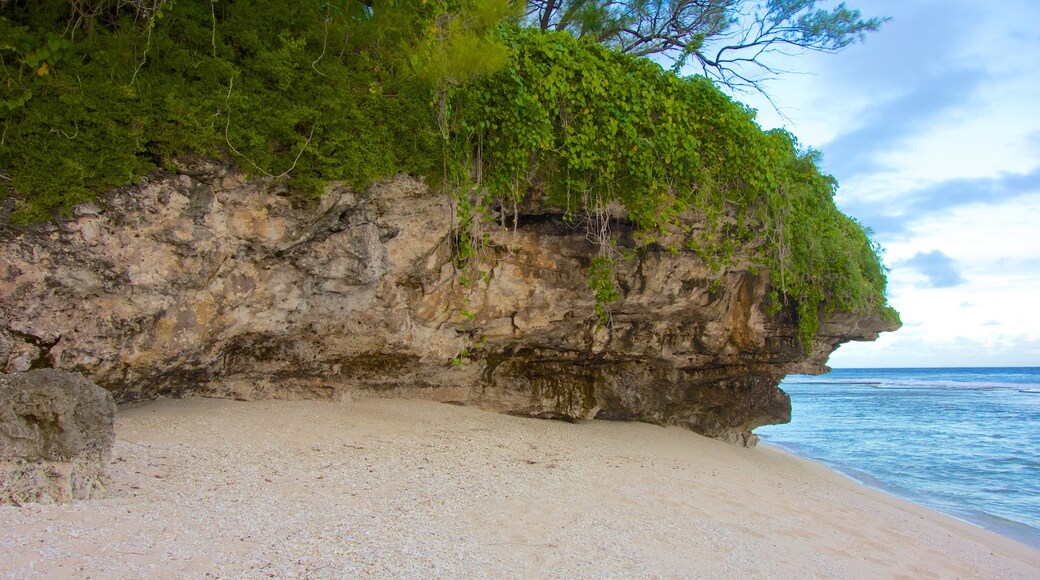 Atiu mostrando una playa