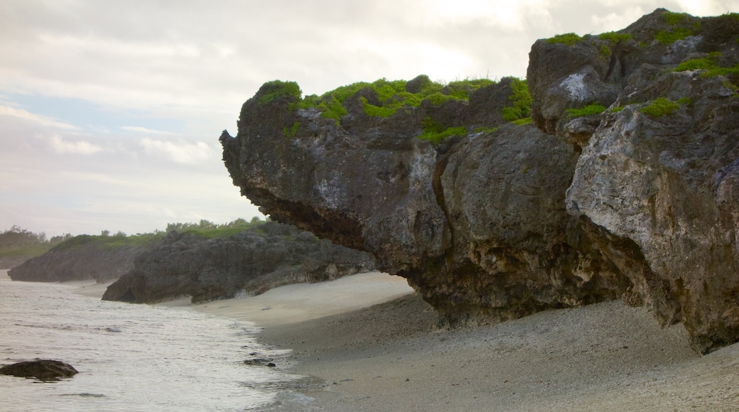 Atiu featuring rocky coastline