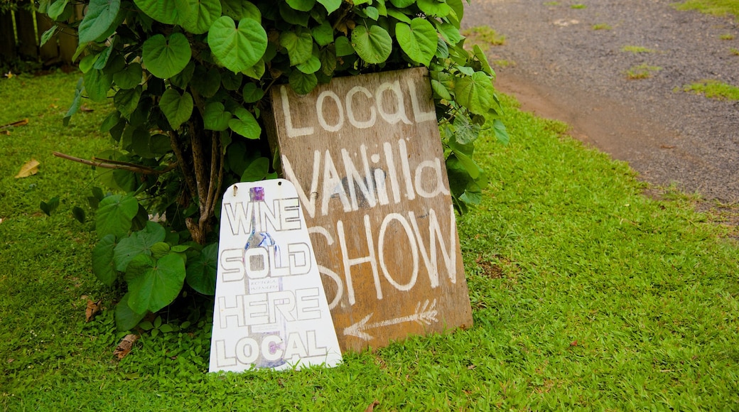 Rarotonga showing signage