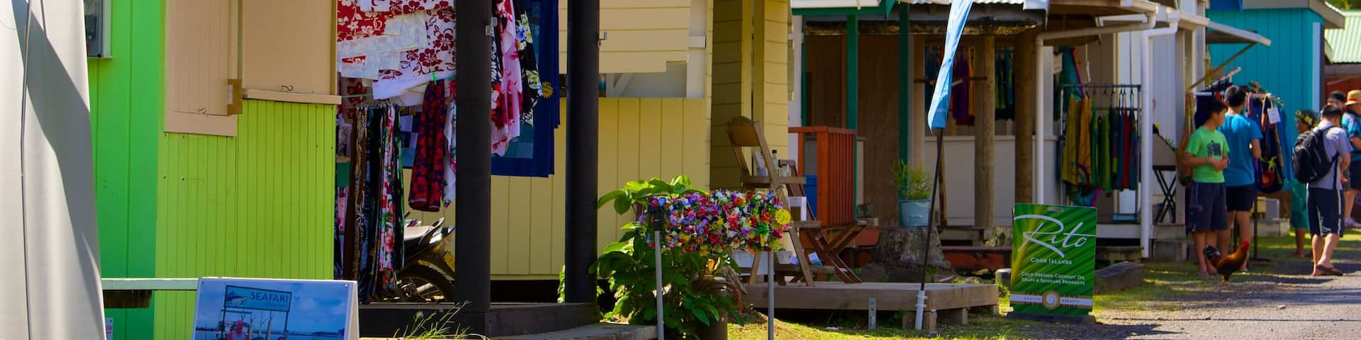 Rarotonga welches beinhaltet Märkte