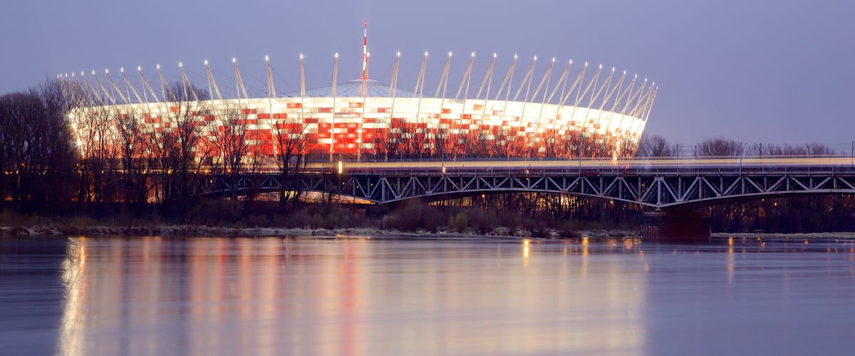 National Stadium showing night scenes
