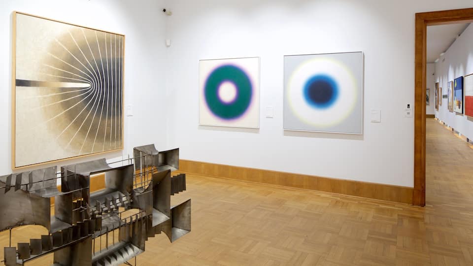 Museo nazionale che include vista interna e arte