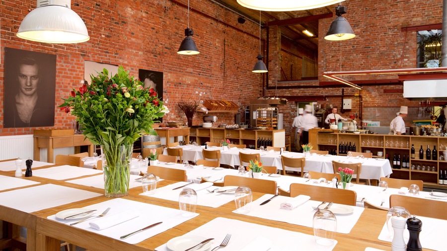 Poland featuring dining out and interior views