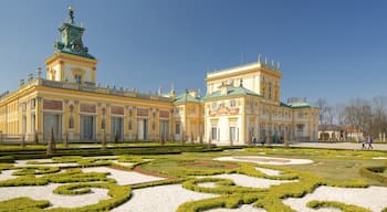 Wilanow-palasset fasiliteter samt kulturarv, historisk arkitektur og park