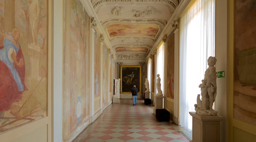 Palácio Wilanow mostrando elementos de patrimônio, arte e vistas internas