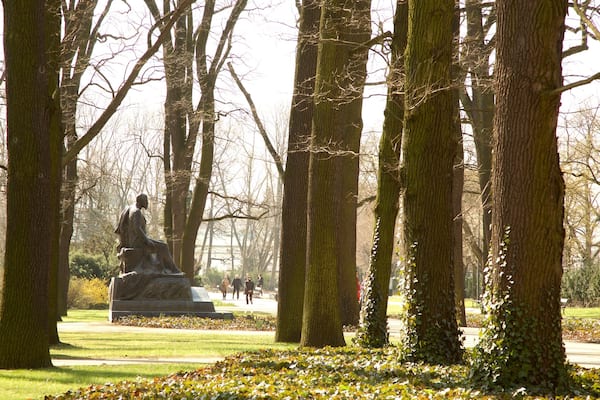 Lazienki-Park mit einem Garten