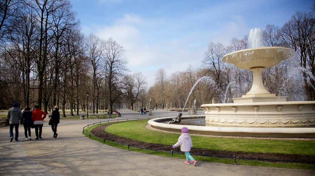 Saxon Gardens featuring a fountain