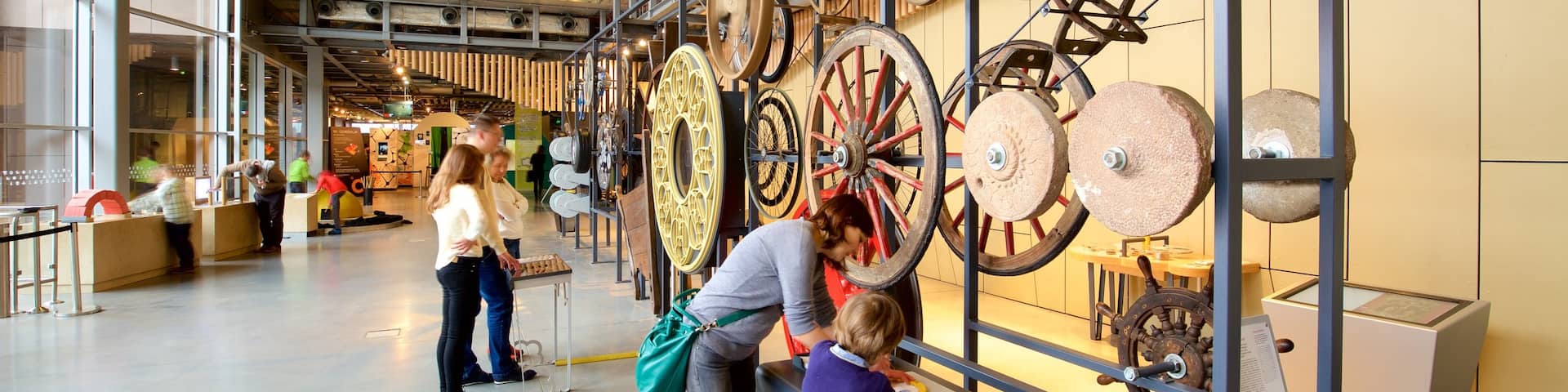 Copernicus Science Centre featuring interior views as well as a small group of people