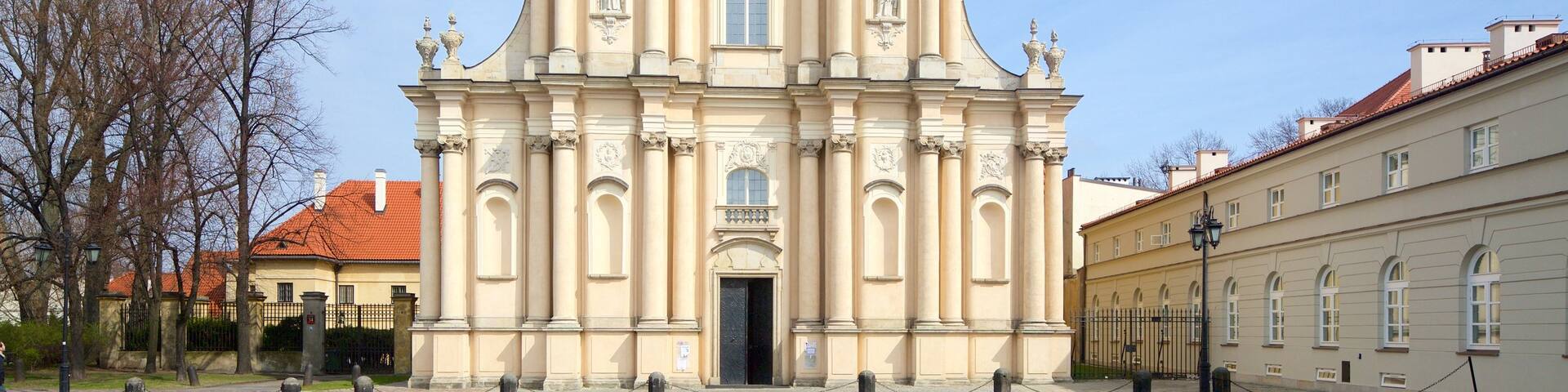 Warsaw showing heritage architecture, heritage elements and a church or cathedral