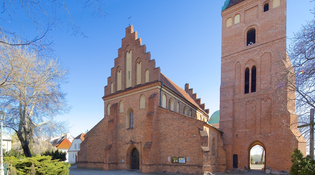 Warszawa presenterar historiska element och en kyrka eller katedral