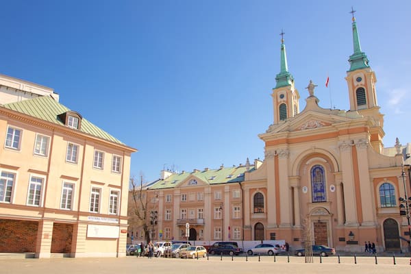 Warsaw featuring heritage elements and a square or plaza