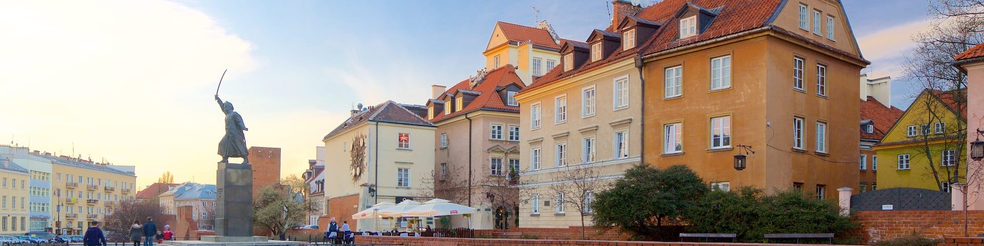 Warsaw featuring a square or plaza and a city