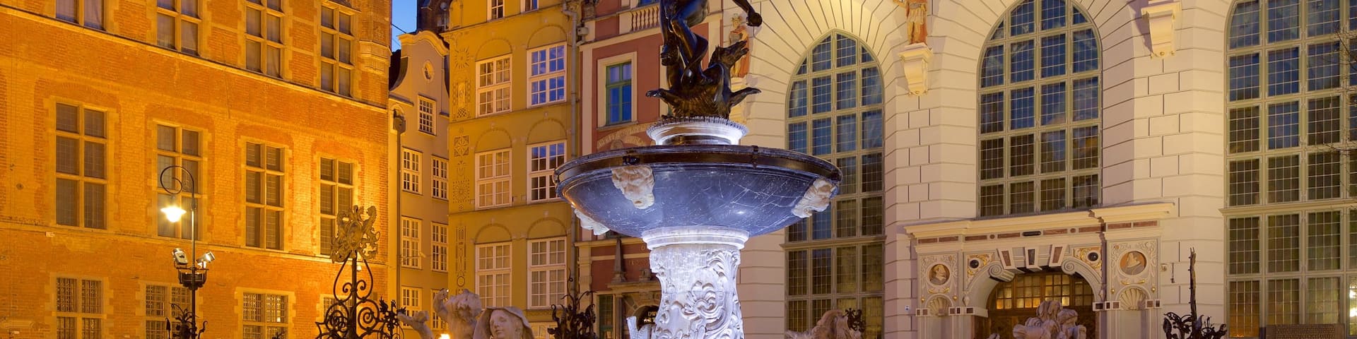 Neptune\'s Fountain which includes night scenes and a fountain