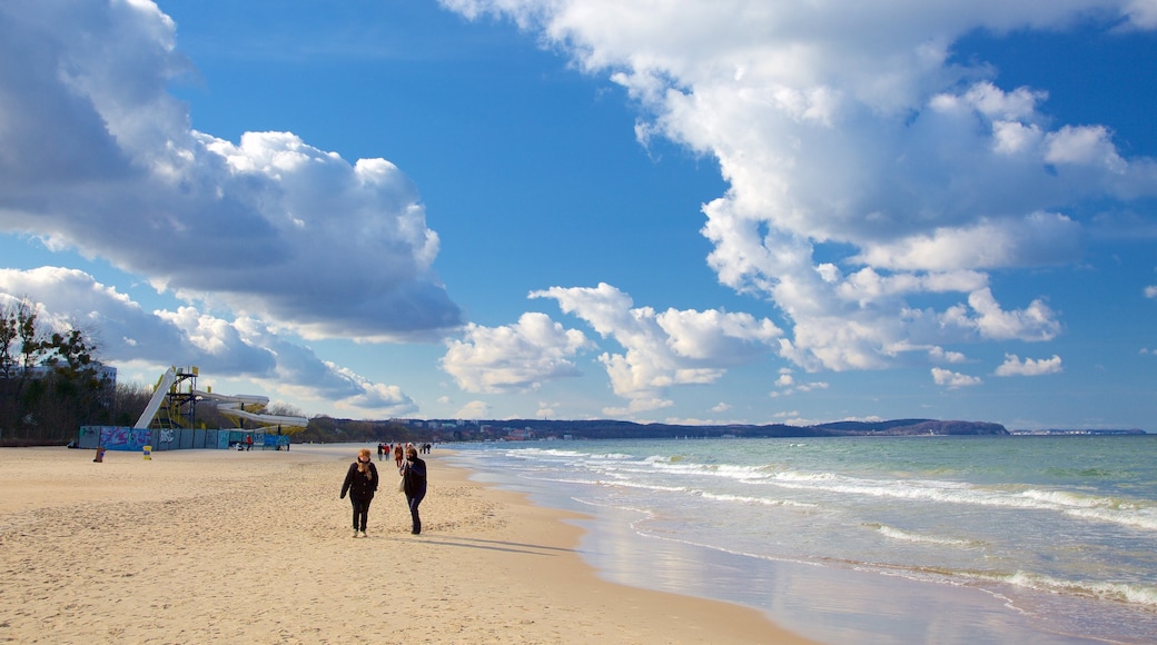 Playa de Jelitkowo que incluye una playa