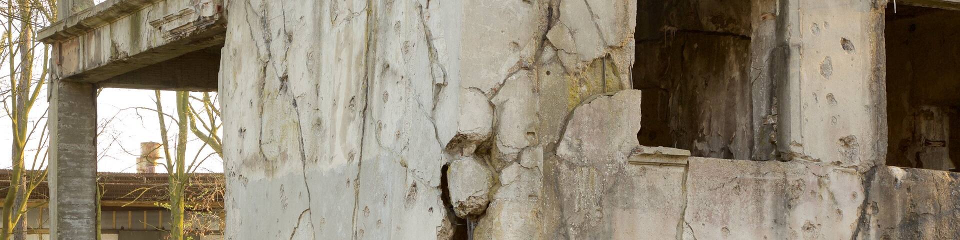 Westerplatte-Denkmal das einen Ruine