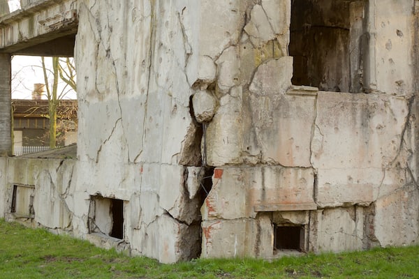 Westerplatte-Denkmal das einen Ruine