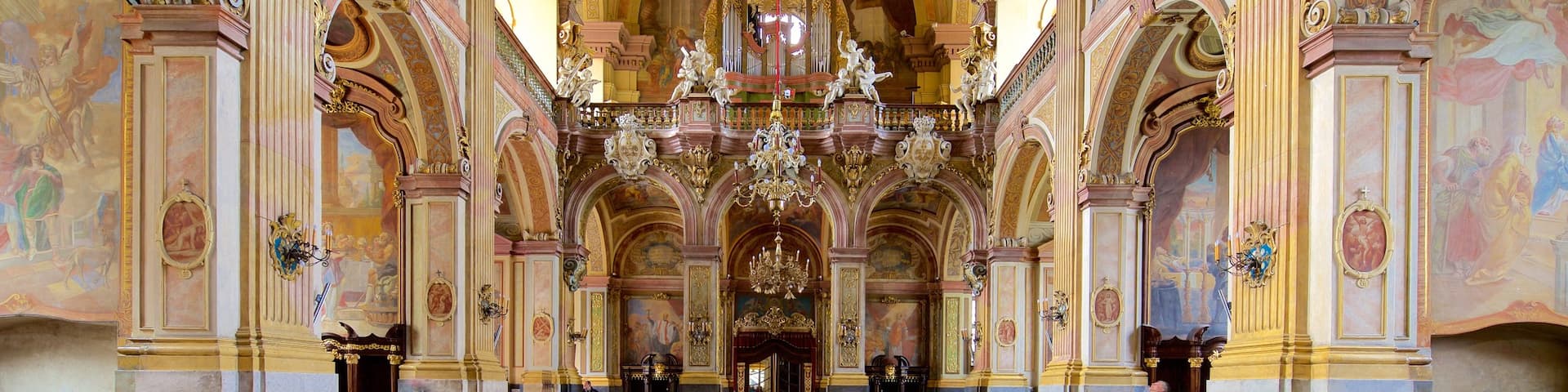University Church of the Blessed Name of Jesus showing heritage elements, a church or cathedral and interior views
