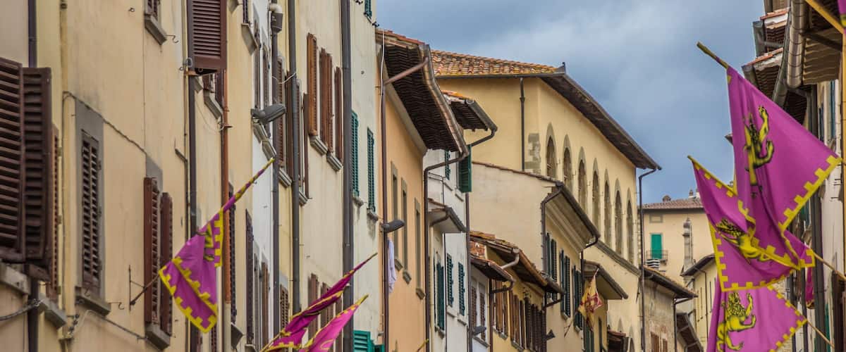 Arezzo che include città