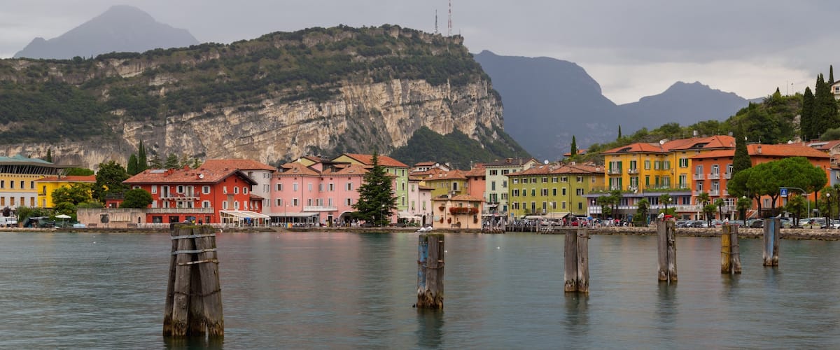 Riva del Garda which includes a lake or waterhole