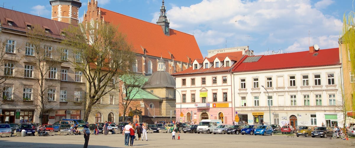 Kazimierz mettant en vedette square ou place et ville