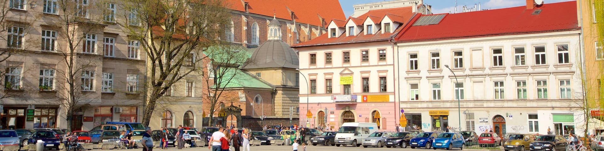 Kazimierz mit einem Platz oder Plaza und Stadt