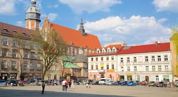 Kazimierz showing a city and a square or plaza