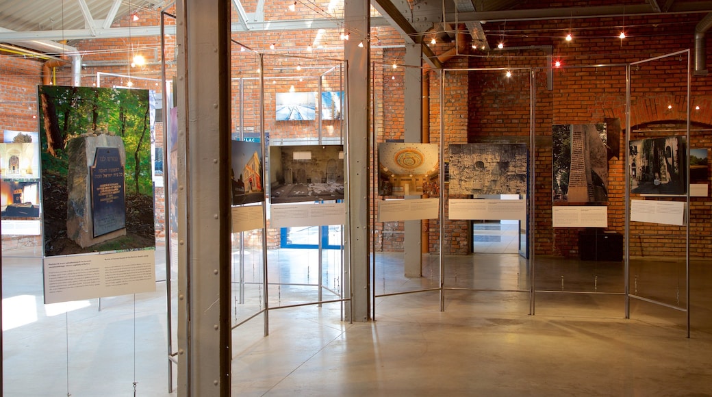 Galicia Jewish Museum featuring interior views