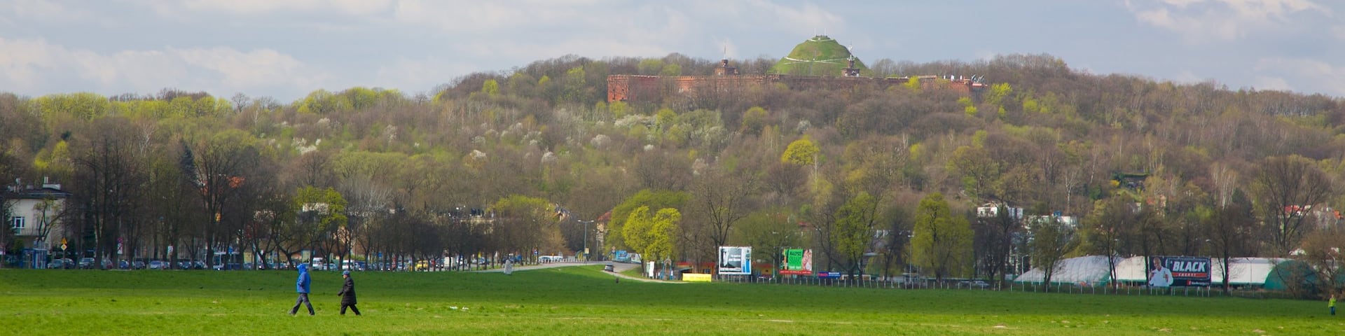 Kosciuszko Mound showing a garden