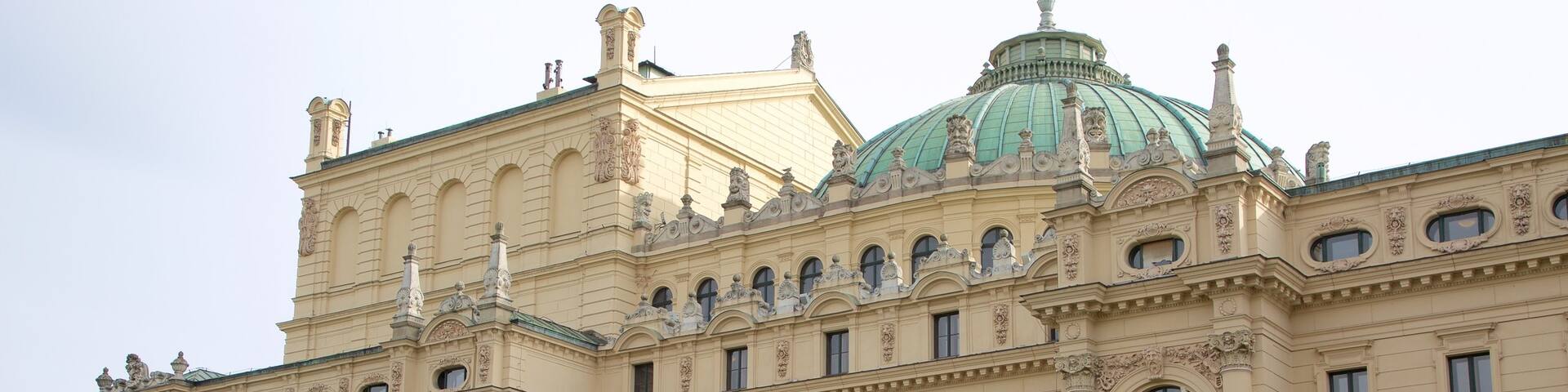 Juliusz Slowacki Theater showing theatre scenes, heritage elements and heritage architecture