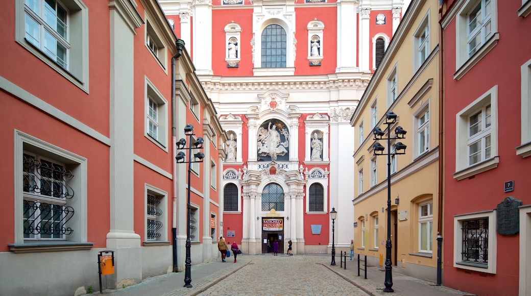 Poznan som visar en kyrka eller katedral