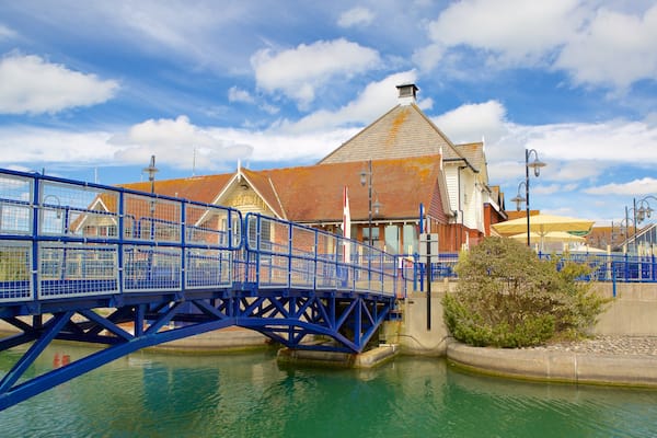 Sovereign Harbour featuring a river or creek and a bridge
