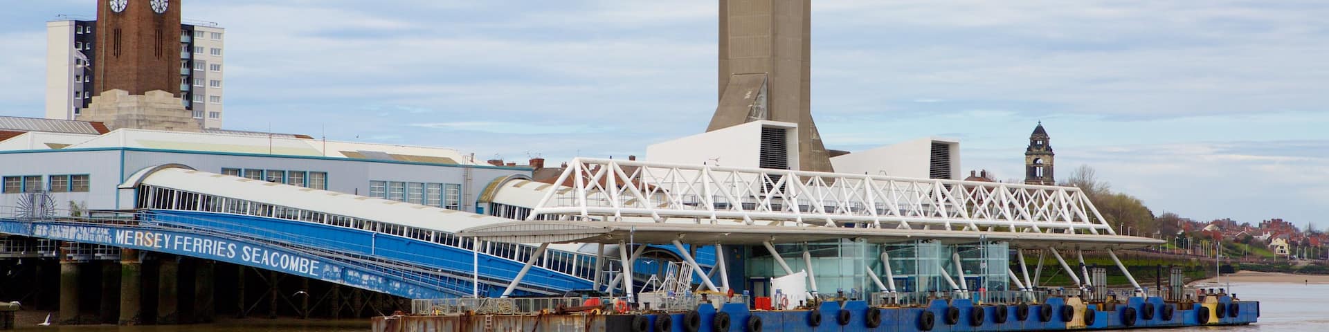 Spaceport which includes a marina and a river or creek