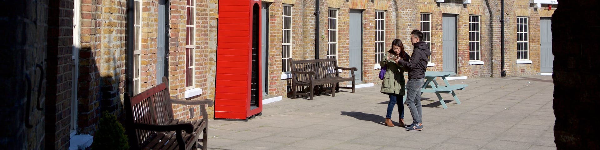 Redoubt Fortress and Military Museum which includes heritage elements as well as a small group of people