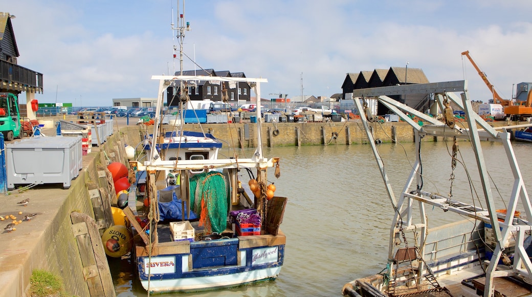 Whitstable Harbour featuring a bay or harbour