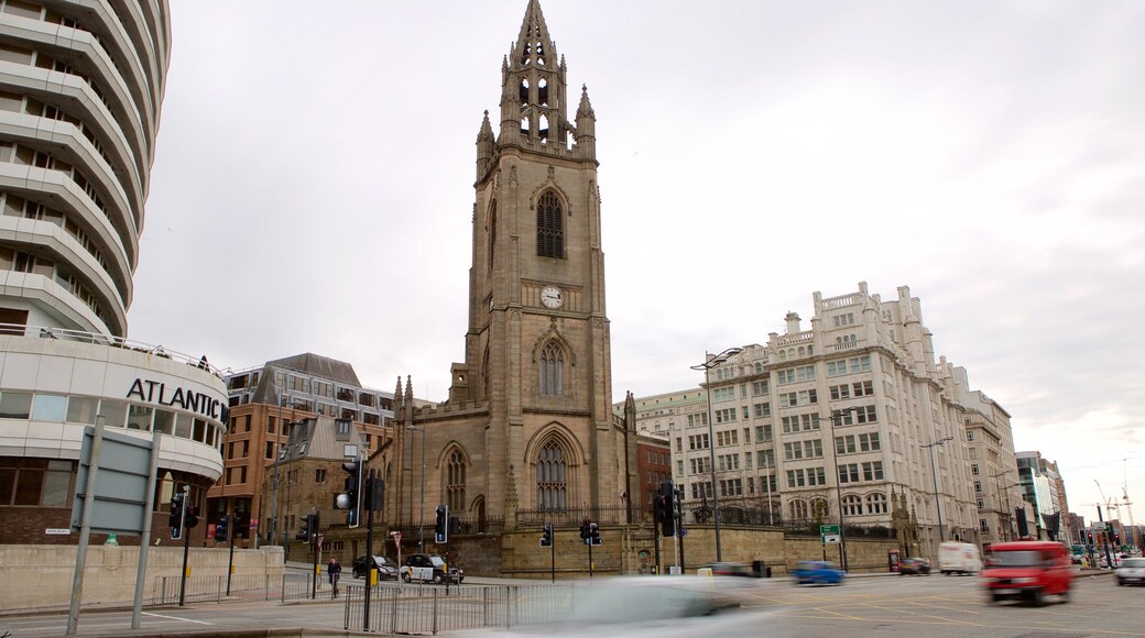 Liverpool featuring heritage elements and a city