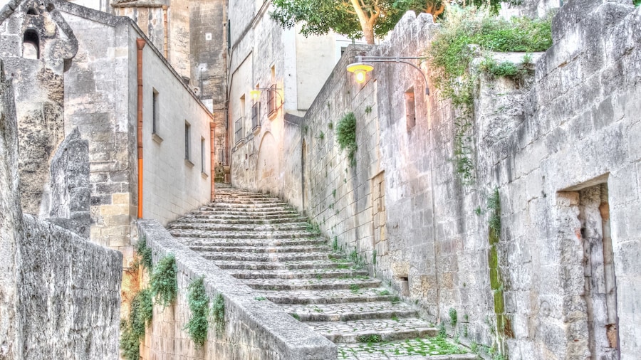 Matera mit einem Geschichtliches und Stadt